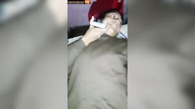 Desi girl fucked while she talked with madam for a job