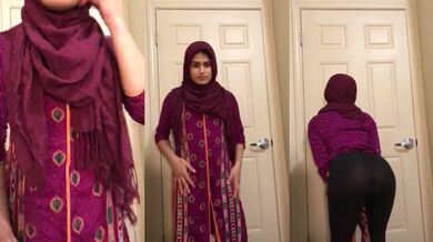 Muslim girlfriend hot naked striptease video