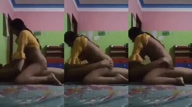 Young marathi kamwali rides on boss's cock