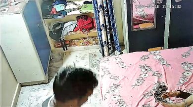 Husband caught cheating wife in CCTV