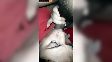 Desi wife jaw paining big cock sucking video