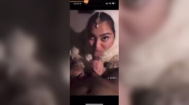 Bangladeshi muslim bhabhi sucking ex lover's black dick