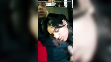 Punjabi bhabhi and boss in car blowjob mms