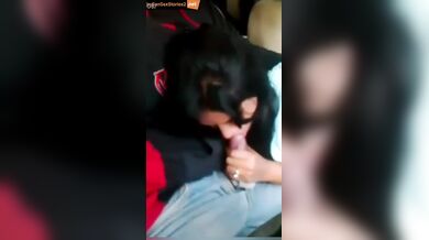 Punjabi bhabhi and boss in car blowjob mms