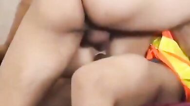 Desi girlfriend shared in double penetration porn video