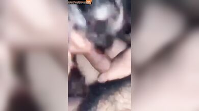 Bengali maal from office sucks with lipstick lips