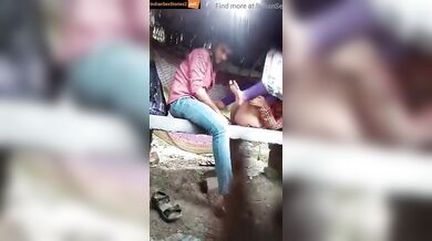 College girl fucked on bench near her college