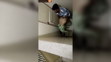 Desi nurse and ward boy caught fucking in toilet