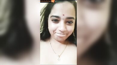 Homealone and bored housewife doing sexy stripping in video call