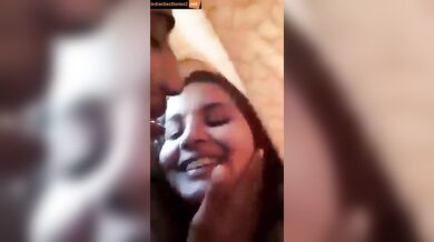 Hindi audio kissing mms of hot girlfriend