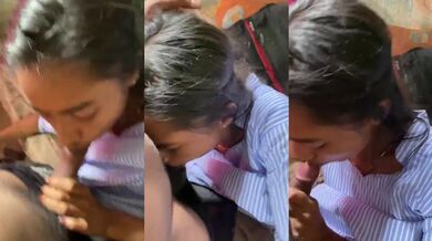 Young telugu college girl sucking tight cock