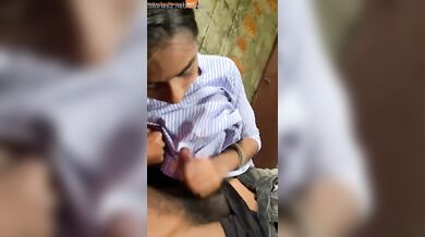 Young telugu college girl sucking tight cock
