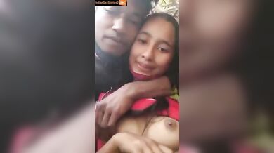 Young desi girl and boyfriend in jungle bf video