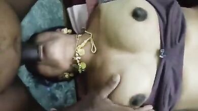 Tamil stepmom taking full cock in her mouth