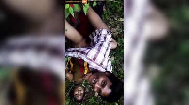Young telugu girl threesome jungle sex video with clear audio