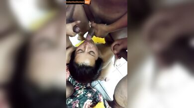 4 mallu guys giving cum shower to spanish milf hooker