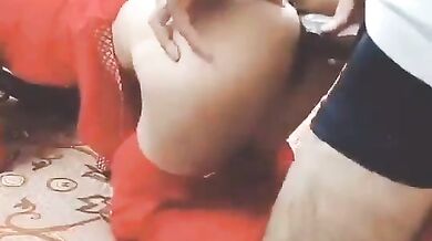 Desi bhatiji and uncle fucking in doggy (big cock and hindi audio)