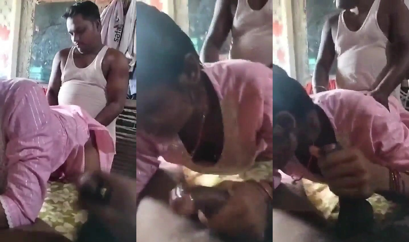 Wife sharing husband says gaand bhar do - Threesome desi porn