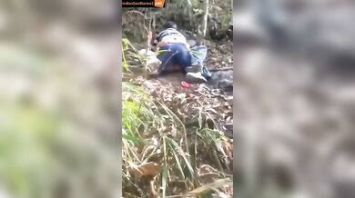 Nepali aunty caught fucking in the jungle