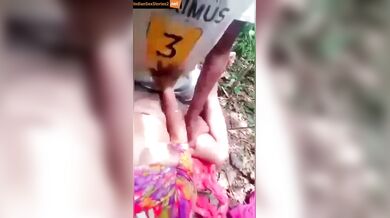 Assam young girl gangbang by 3 adivasi guys in jungle
