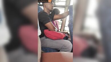 Mallu aunty boobs pressing by co passenger in bus