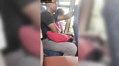 Mallu aunty boobs pressing by co passenger in bus