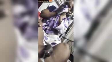 Mature mallu aunty quick blowjob with cumshot