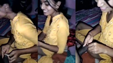 Young sister rolling condom on brother's dick