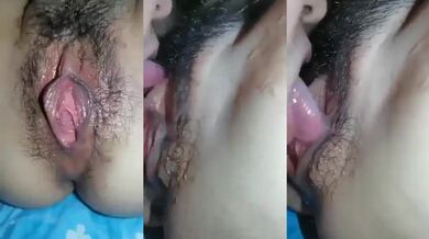 Hungry nepali girl gets licked all over her wet pussy