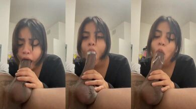 Bangalore girl sucking Nigerian black cock