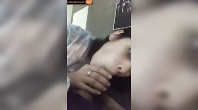Bhabhi sucking devar's big cock after feeding him tadka daal