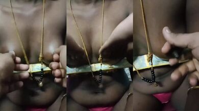 Boss playing with tamil maid nipples