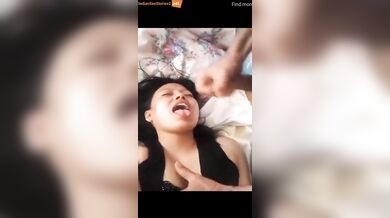 Nepali lover Bhabhi sucking and drinking cum