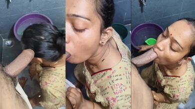 Desi cheating Bhabhi sucking and fucking society chairman