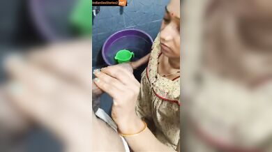 Desi cheating Bhabhi sucking and fucking society chairman