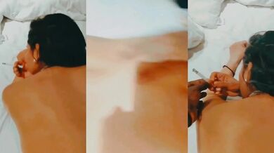 Tamil boss fucking cock and puffing cigarette