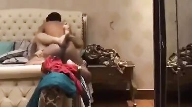 Rich aunty fucking with skinny plumber uncle