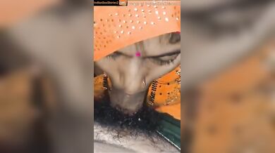 Sanskari Rajasthani Bhabhi sucking jeth and drinking his cum