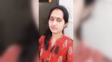 Shy telugu teacher aunty opened her big boobs and vagina