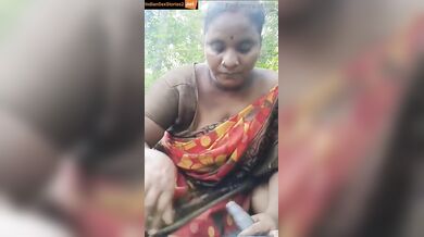 Tamil callgirl aunty outdoor cock sucking in coconut farm