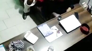 Big gaand hijabi kamwali banged in hotel CCTV footage