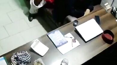 Big gaand hijabi kamwali banged in hotel CCTV footage