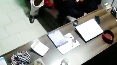 Big gaand hijabi kamwali banged in hotel CCTV footage