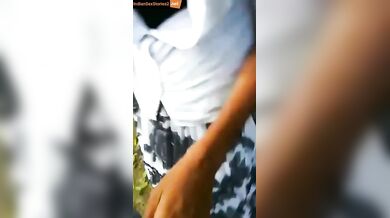 Hot kannada college girl sucking black cock outdoor