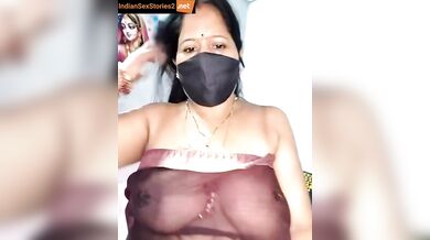 Telugu webcam aunty showing naked body online