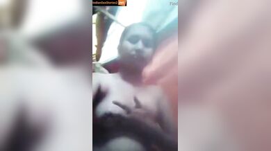 Young village girl fingering her hairy pussy in naked mms