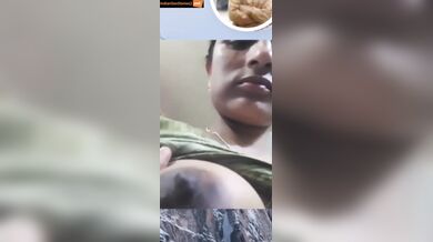 Rajasthani muslim Bhabhi showing nipples in video call