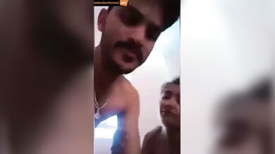 Desi young hot sex mms as she fucked in rented room of boyfriend