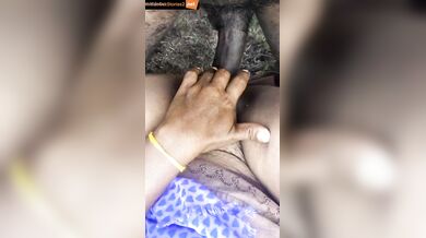 Tamil granny mature pussy rubbed by young cock