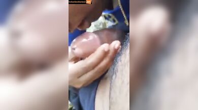 Assamese girl sucks erect cock in jungle mms